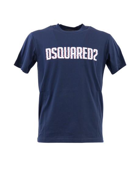 Shop DSQUARED2 Saldi T-shirt: Dsquared2 t-shirt in cotone.
Girocollo.
Maniche corte
vestibilità regolare.
Stampa lettering "DSQUARED2".
Composizione: 100% Cotone.
Fabbricato in Romania.. GD1158 S23009-478